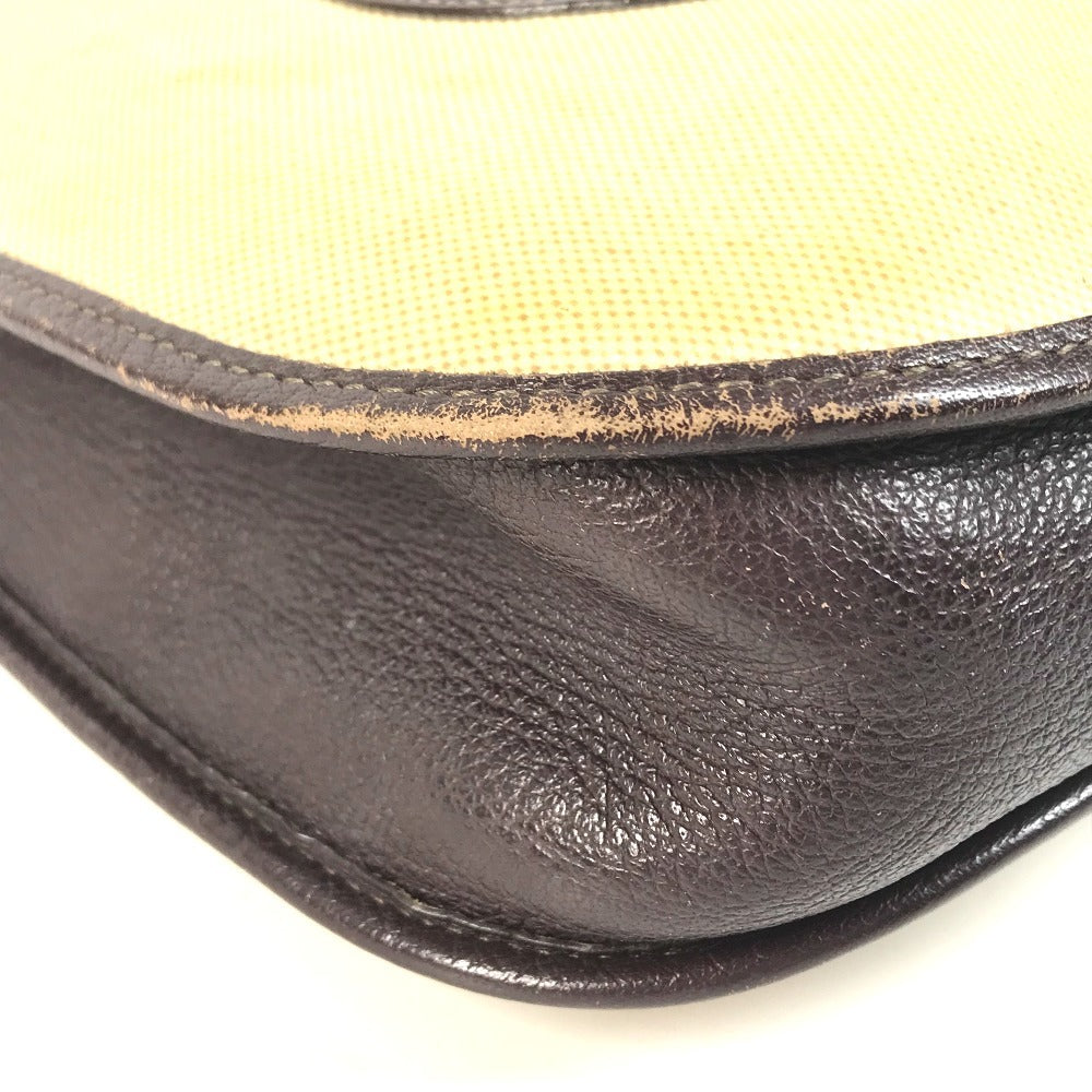 HERMES Evelyne 1 GM EvelyneGM Bag Crossbody Shoulder Bag Leather / Coated Canvas Beige/Brown Used