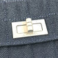 CHANEL 2.55 Hardware Logo Chocolate Bar Bag, Flap, Cluch Bag Clutch bag Denim blue Used