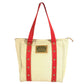 LOUIS VUITTON M40035 Antigua Cabas MM Bag Tote Bag shawl Shoulder Bag Canvas Beige/Red Used