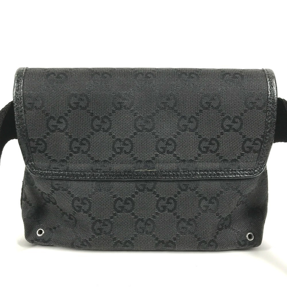 GUCCI 92543 Logo GG Jackie Belt Bags, Bags, Waist Pouches body bag GGCanvas/Leather Black Used