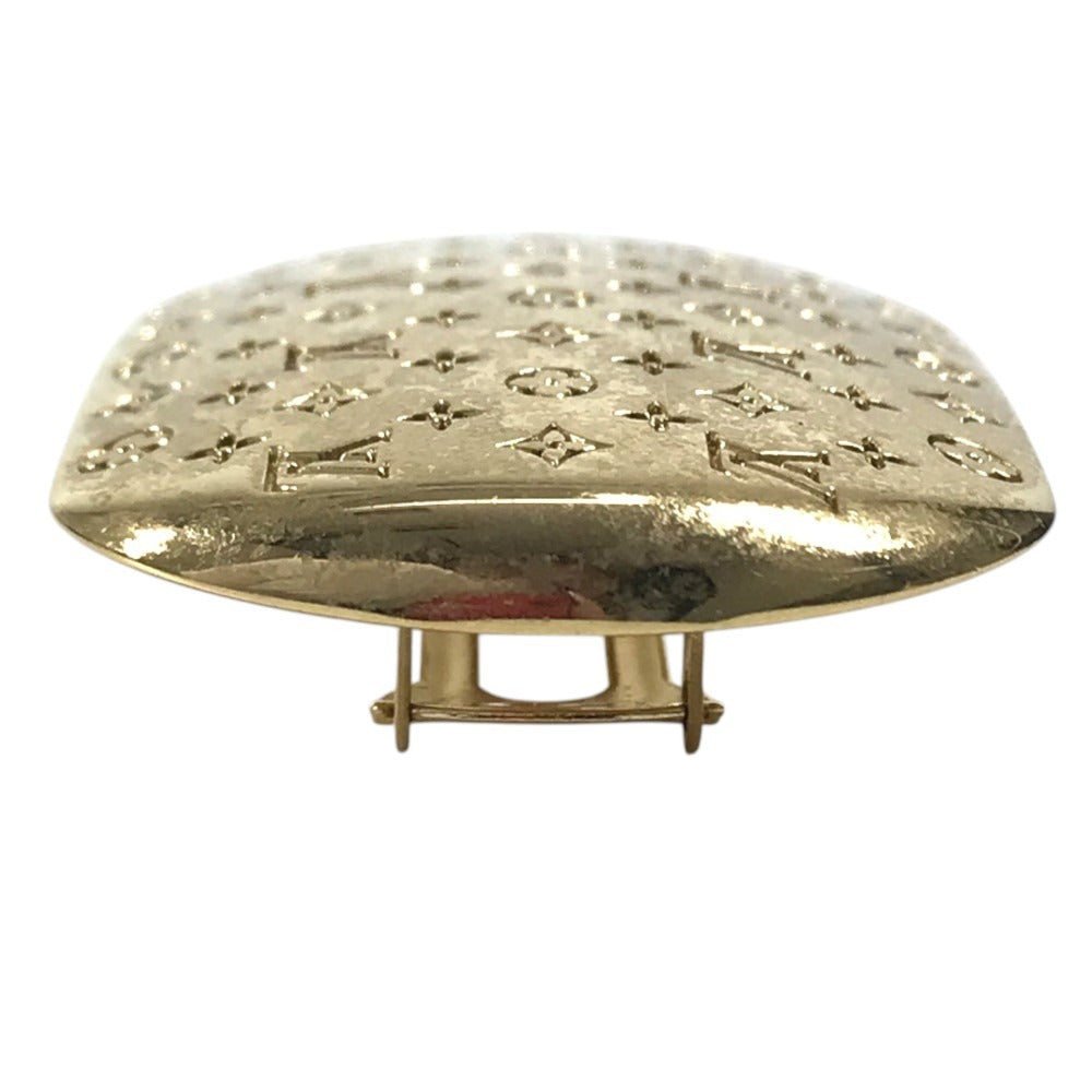 LOUIS VUITTON M80277 Monogram Nanogram Barrette Hair accessories, hair clips, hairpins Valletta Metal Gold Used