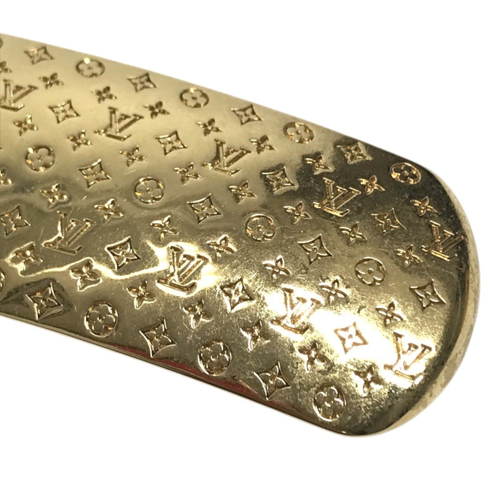 LOUIS VUITTON M80277 Monogram Nanogram Barrette Hair accessories, hair clips, hairpins Valletta Metal Gold Used