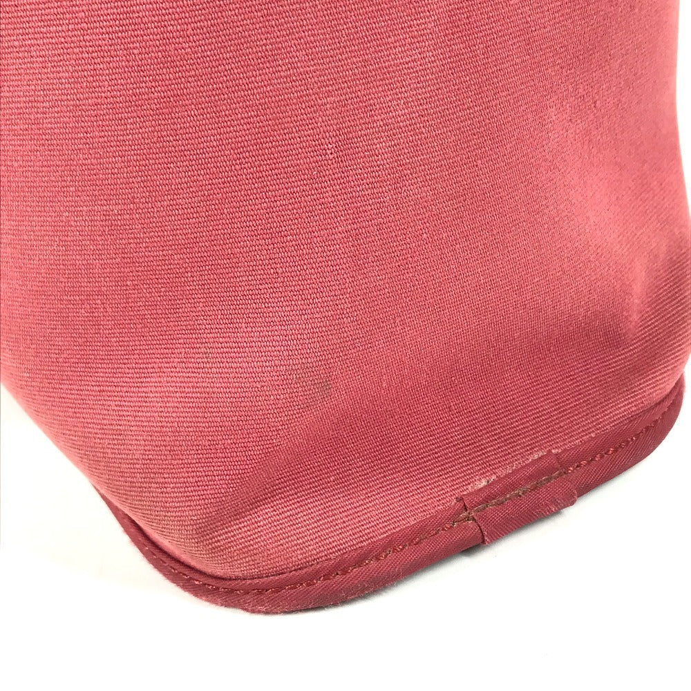 HERMES vertical Kabak Elan PM Kabak Elan PM Shoulder Bag, 2-Way Bag Tote Bag Leather/Canvas RedBased/Brown Used