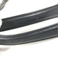 BVLGARI logo Shoulder Bag, Shoulder Bag, Double Chain Tote Bag Leather Black Used