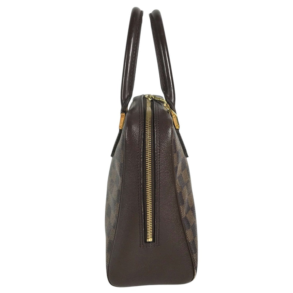 LOUIS VUITTON N51150 Damier Brera Bag Hand Bag Damier Canvas Ebene Brown Used