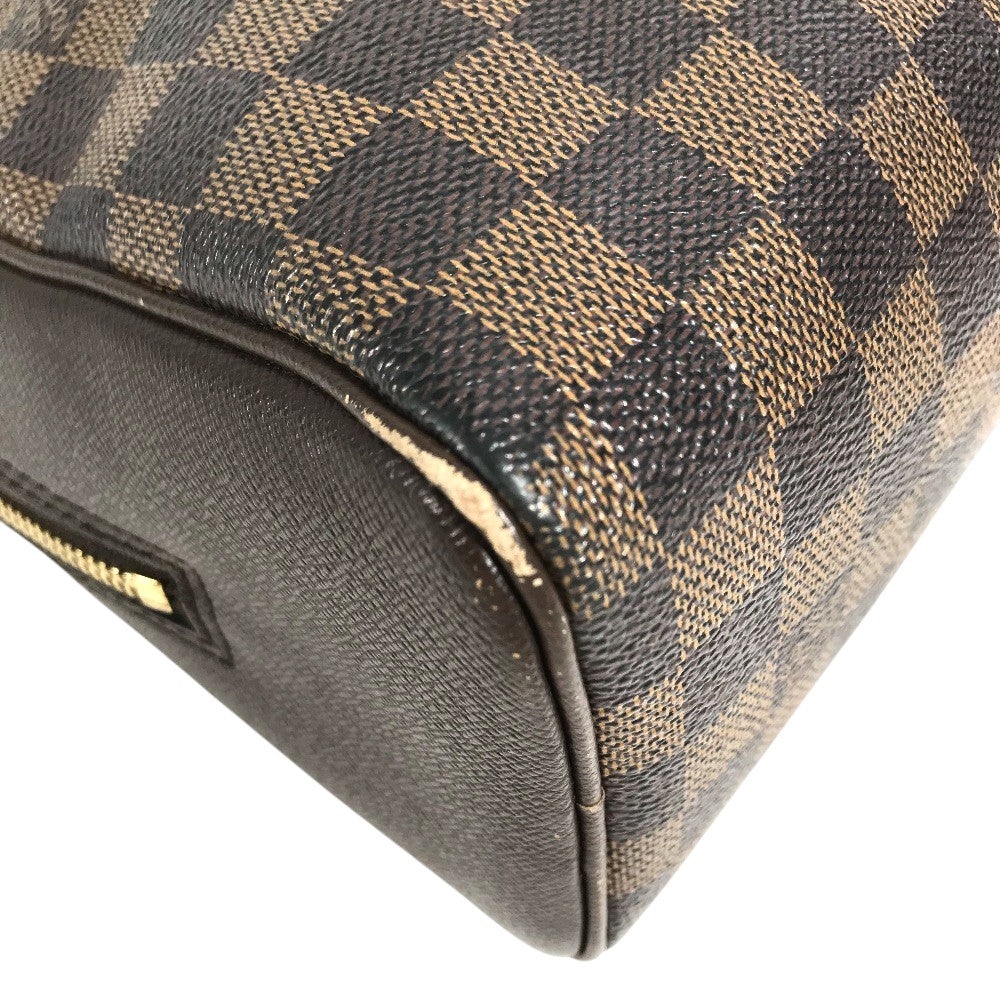 LOUIS VUITTON N51150 Damier Brera Bag Hand Bag Damier Canvas Ebene Brown Used