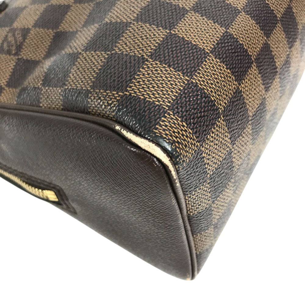 LOUIS VUITTON N51150 Damier Brera Bag Hand Bag Damier Canvas Ebene Brown Used