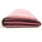 CARTIER Happy birthday logo Long Wallet Bi-fold Flap Long Wallet Leather pink Used