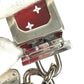 LOUIS VUITTON MP2073 supereme collaboration supreme dice dice Back charm Key Holder Metal Red Used