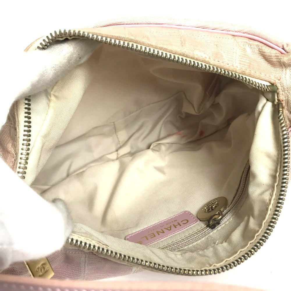 CHANEL New travel line CC CC Mark logo Bags Hand Bags Accessory Pouches Shoulder Bag pink Used