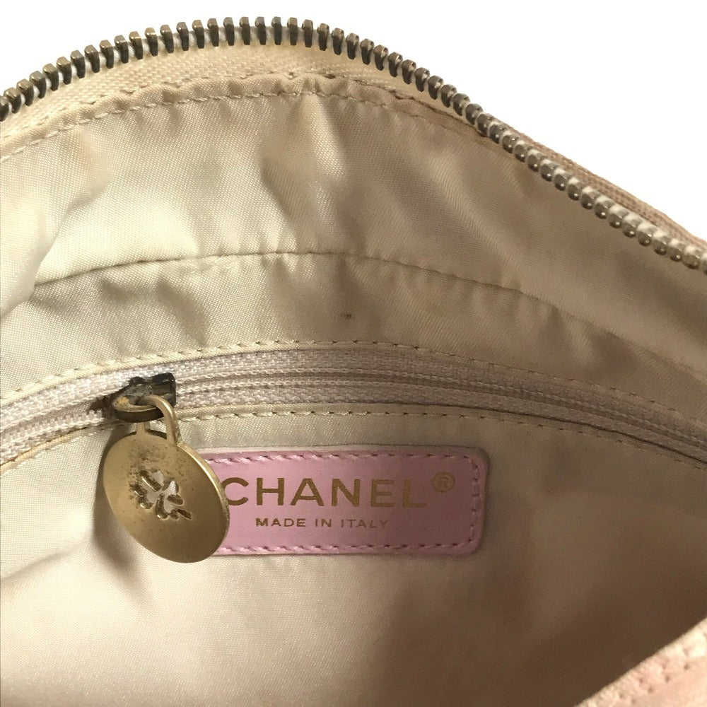CHANEL New travel line CC CC Mark logo Bags Hand Bags Accessory Pouches Shoulder Bag pink Used