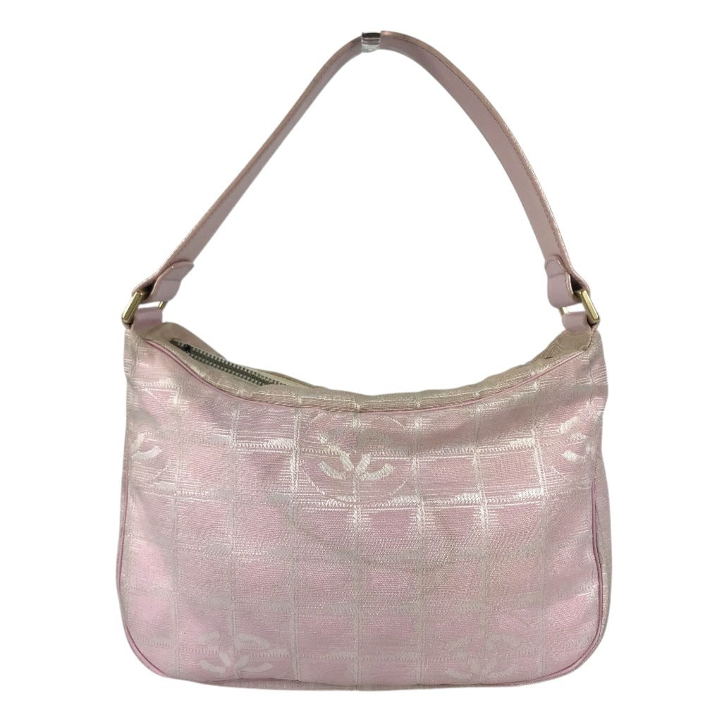 CHANEL New travel line CC CC Mark logo Bags Hand Bags Accessory Pouches Shoulder Bag pink Used