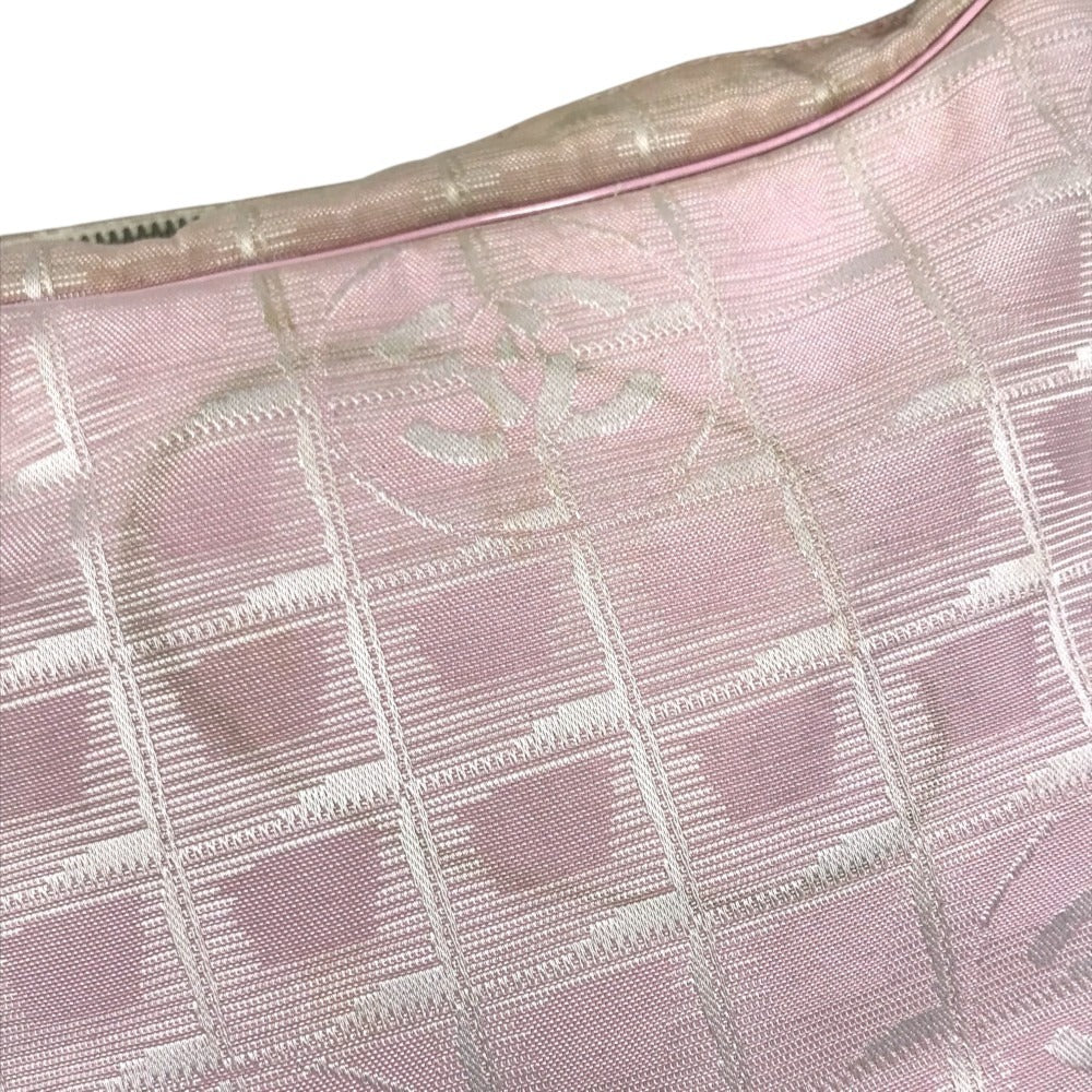 CHANEL New travel line CC CC Mark logo Bags Hand Bags Accessory Pouches Shoulder Bag pink Used
