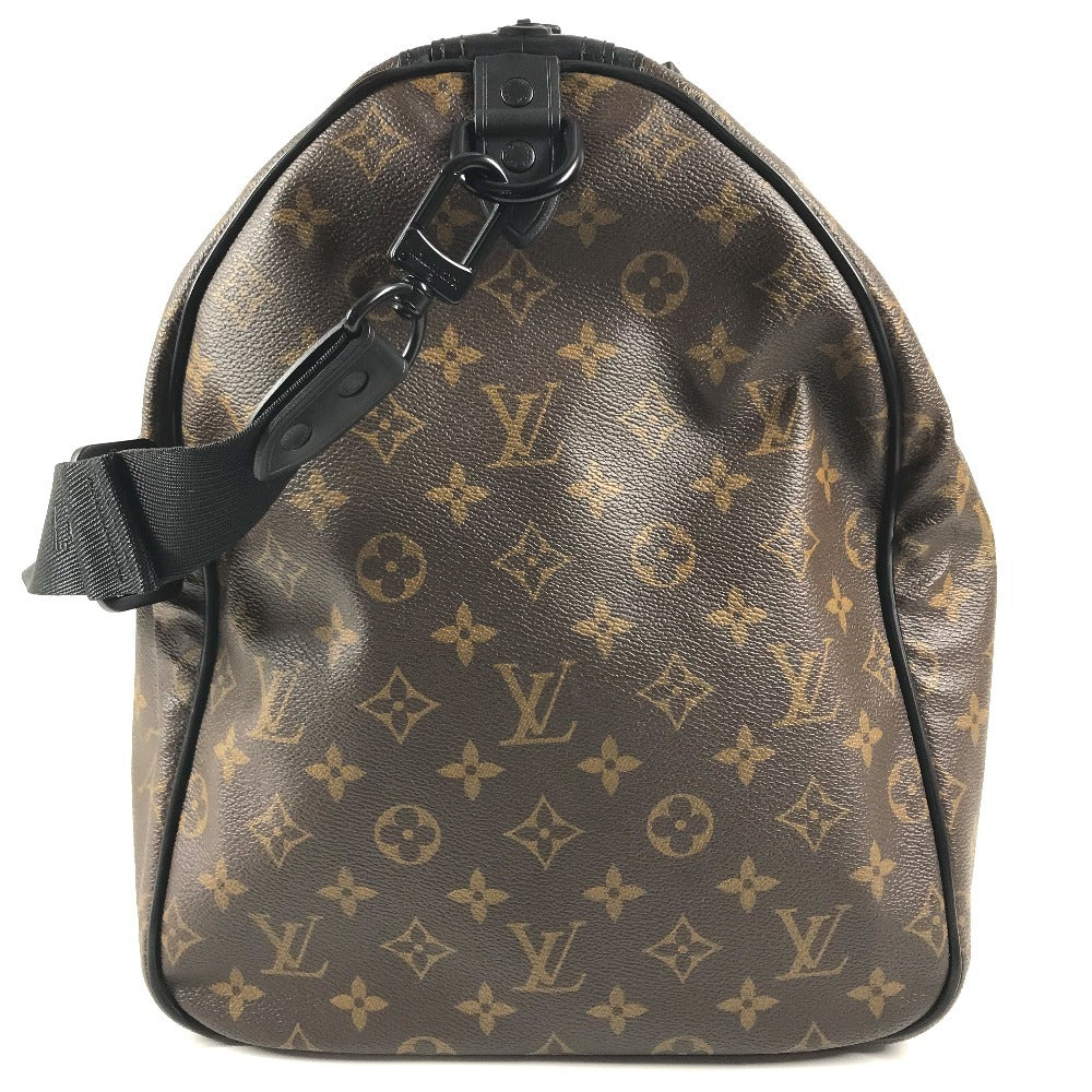 LOUIS VUITTON M41411 Monogram Waterproof KeepallBandouliere55 Bag Travel Bag 2WAY Bag Shoulder Bag Duffle Bag MonogramMacassarCanvas Brown/Black Used