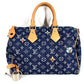 LOUIS VUITTON M27556 Monogram Flower Denim Speedy Bandouliere 30 Bags Mini Duffle Bag Tote Bag Hand Bag MonogramDenim blue Used