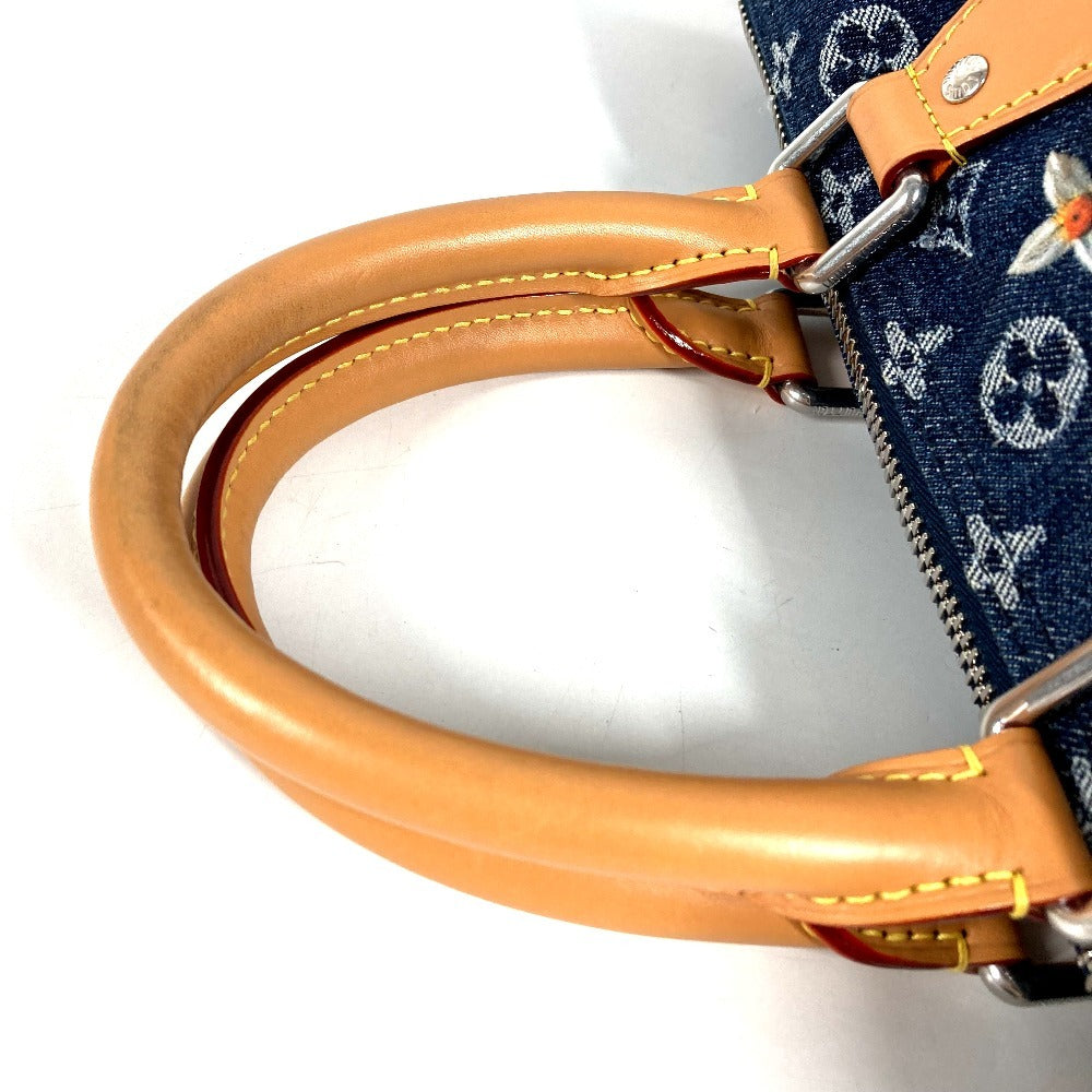 LOUIS VUITTON M27556 Monogram Flower Denim Speedy Bandouliere 30 Bags Mini Duffle Bag Tote Bag Hand Bag MonogramDenim blue Used