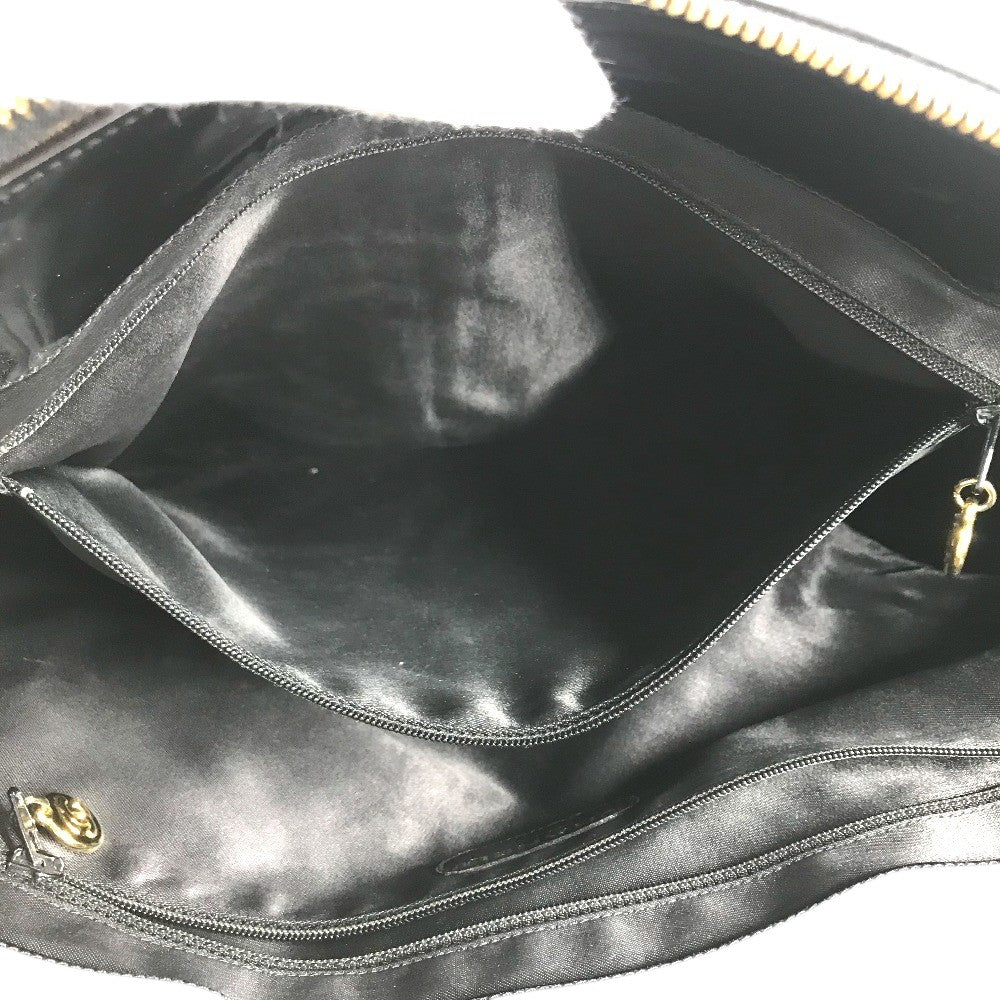CHANEL vintage Logo CC CC Mark Shoulder bag, enamel, patent leather, GoldHardware Shoulder Bag enamel Black/GoldHardware Used