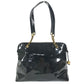 CHANEL vintage Logo CC CC Mark Shoulder bag, enamel, patent leather, GoldHardware Shoulder Bag enamel Black/GoldHardware Used