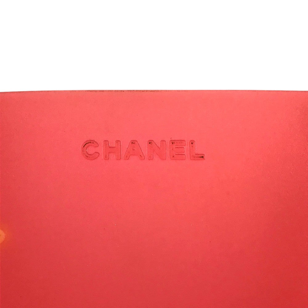 CHANEL vintage Logo CC CC Mark Big Vintage red rubber tote bag Shoulder Bag rubber Red Used