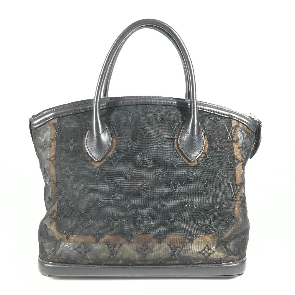 LOUIS VUITTON M40769 Monogram Transparents Lockit Mesh Tote Bag Hand Bag Mesh / Leather Black Used