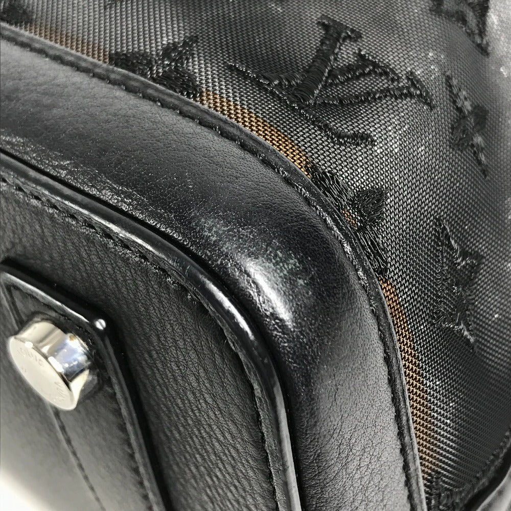 LOUIS VUITTON M40769 Monogram Transparents Lockit Mesh Tote Bag Hand Bag Mesh / Leather Black Used