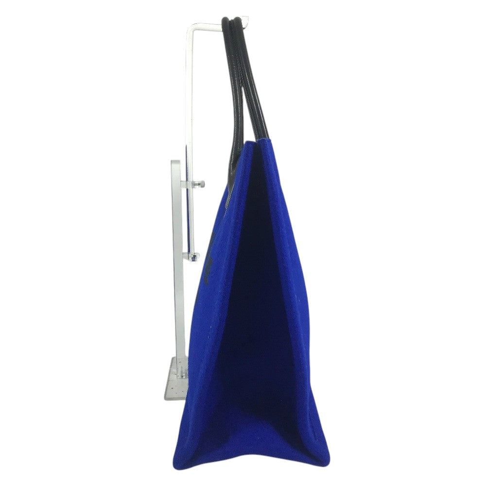 SAINT LAURENT PARIS 509415 RIVE GAUCHE Bag Shoulder Bag Tote Bag felt / Leather blue/Black Used