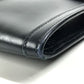 HERMES H logo vintage Jige PM Bag Document Bag Flap Cluch Bag Clutch bag Leather Black Used