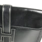 HERMES H logo vintage Jige PM Bag Document Bag Flap Cluch Bag Clutch bag Leather Black Used