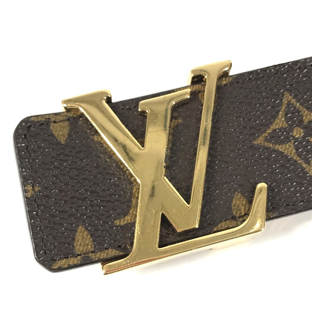 LOUIS VUITTON M9608V Monogram Ceinture Initial Accessory buckle LV logo belt MonogramCanvas Brown Used