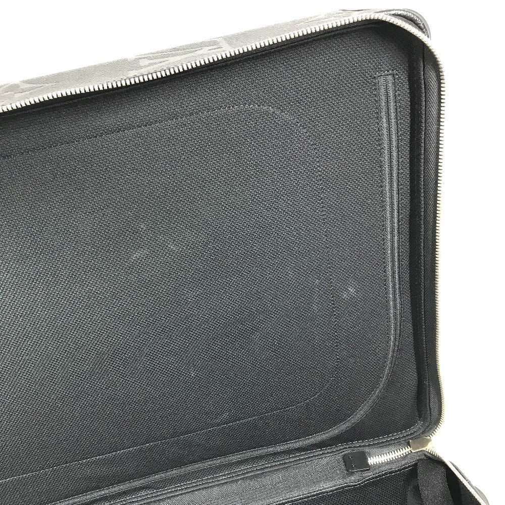 LOUIS VUITTON M13783 Monogram Giant Embossed suitcase horizon 55 Suitcase, 4-wheel travel bag Carry Bag Leather Black Used
