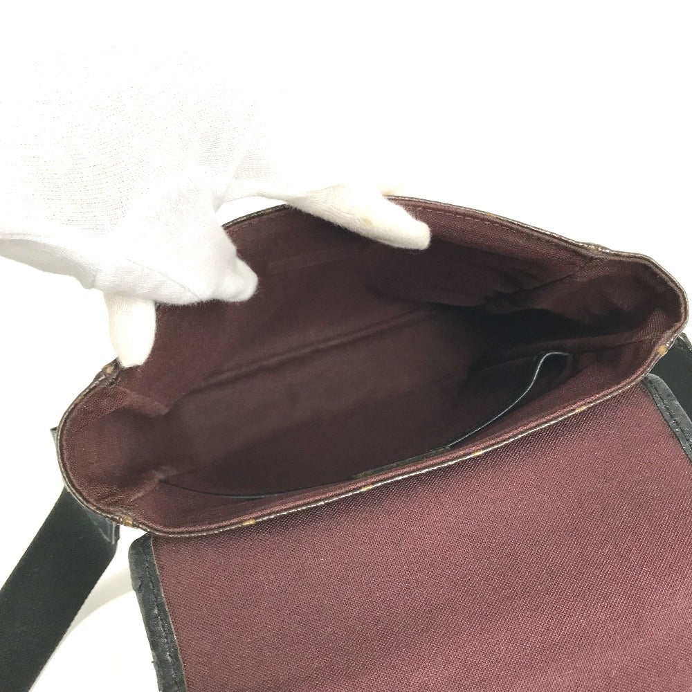 LOUIS VUITTON M56717 MonogramMacassar Bus PM Bus PM Pochette Bag Flap Crossbody Shoulder Bag MonogramMacassarCanvas Brown/Black Used