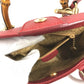 GUCCI 007 1793 0236 vintage Bamboo Mini 2-Way Bag Bag Shoulder Bag Hand Bag Leather / suede Red Used