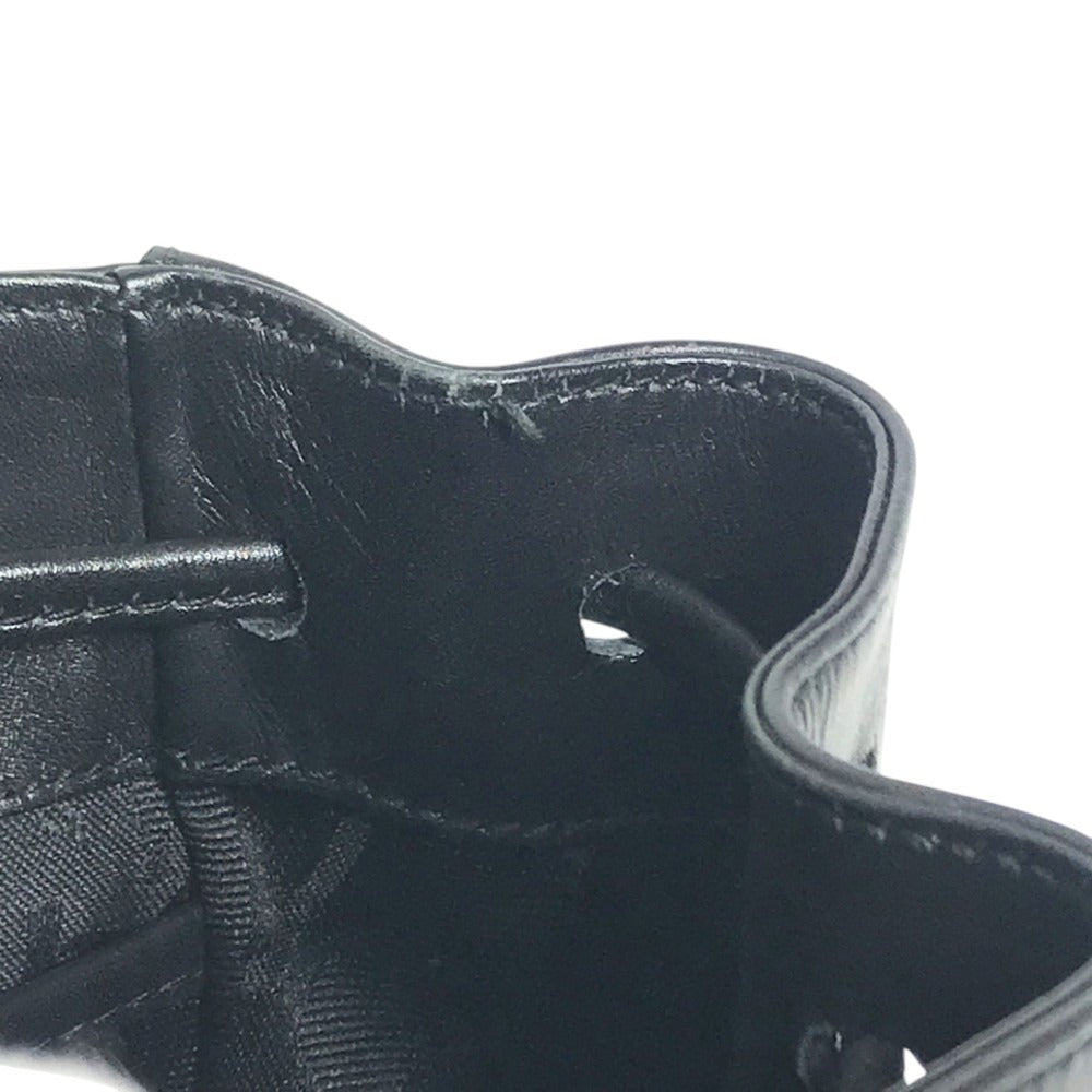 Salvatore Ferragamo Gancini Logo Mini Backpack bag backpack Backpack Leather Black/Gold Used