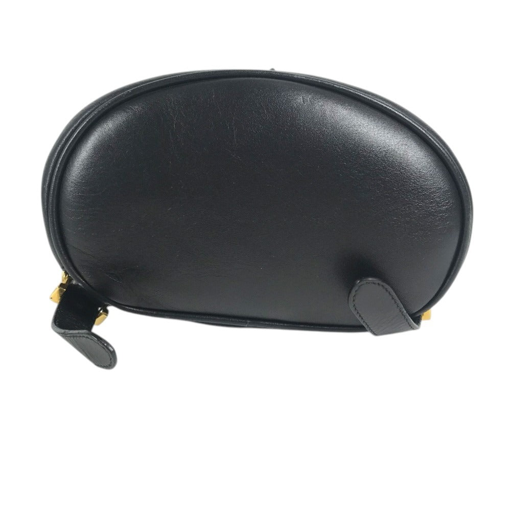 Salvatore Ferragamo Gancini Logo Mini Backpack bag backpack Backpack Leather Black/Gold Used