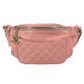 CHANEL Chain Belt Bag Waist Pouch CC CC Mark Bag Cross Quilted Matelasse body bag Leather pink/GoldHardware Used