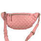 CHANEL Chain Belt Bag Waist Pouch CC CC Mark Bag Cross Quilted Matelasse body bag Leather pink/GoldHardware Used