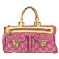 LOUIS VUITTON M95214 MonogramDenim Neo Speedy Size Mini Duffle Bag Hand Bag Monogram Denim Canvas pink Used