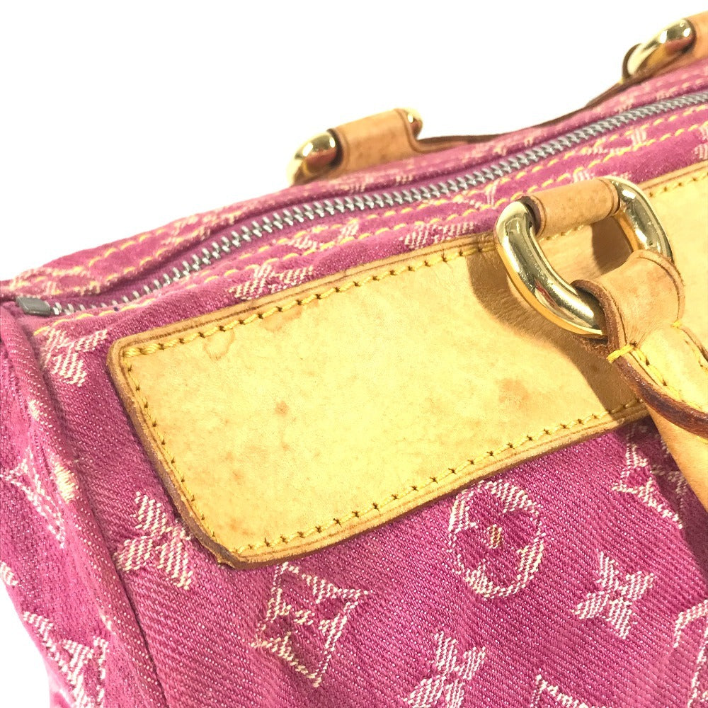 LOUIS VUITTON M95214 MonogramDenim Neo Speedy Size Mini Duffle Bag Hand Bag Monogram Denim Canvas pink Used