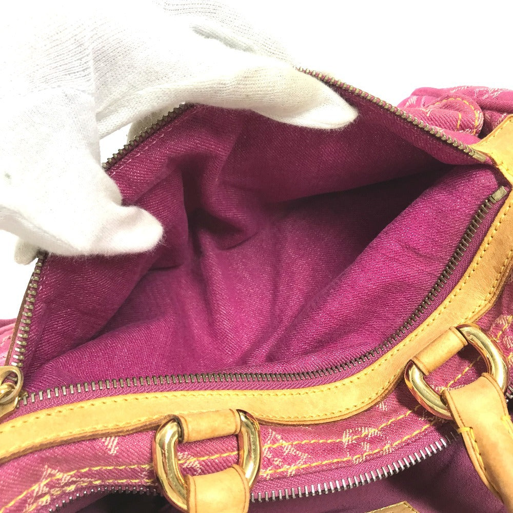 LOUIS VUITTON M95214 MonogramDenim Neo Speedy Size Mini Duffle Bag Hand Bag Monogram Denim Canvas pink Used