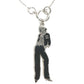 CHANEL 03P Mademoiselle CC CC Mark Accessories Necklace Metal Black/Silver Used