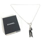 CHANEL 03P Mademoiselle CC CC Mark Accessories Necklace Metal Black/Silver Used