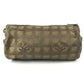 CHANEL New travel line Cylindrical CC CC Mark logo Vintage Chanel shoulder bag. Shoulder Bag Leather / Nylon khaki Used