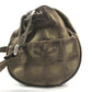 CHANEL New travel line Cylindrical CC CC Mark logo Vintage Chanel shoulder bag. Shoulder Bag Leather / Nylon khaki Used