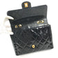 CHANEL vintage Matelasse Quilted CC CC Mark Logo Bag Double Chain Chain Bag Flap Shoulder Bag Patent Leather Black/GoldHardware Used
