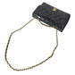 CHANEL vintage Matelasse Quilted CC CC Mark Logo Bag Double Chain Chain Bag Flap Shoulder Bag Patent Leather Black/GoldHardware Used