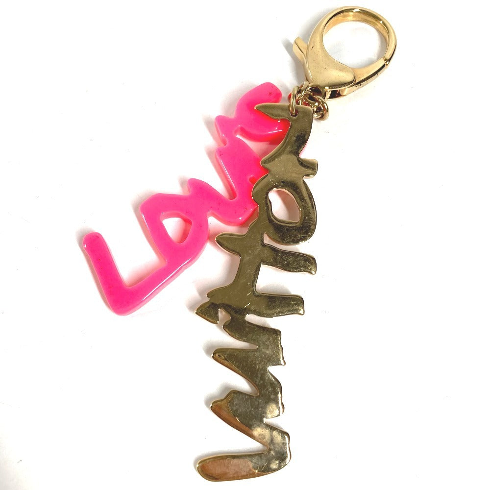 LOUIS VUITTON M65768 Bijoux SacGraffiti Bag Charm Key Holder Metal pink/Gold Used