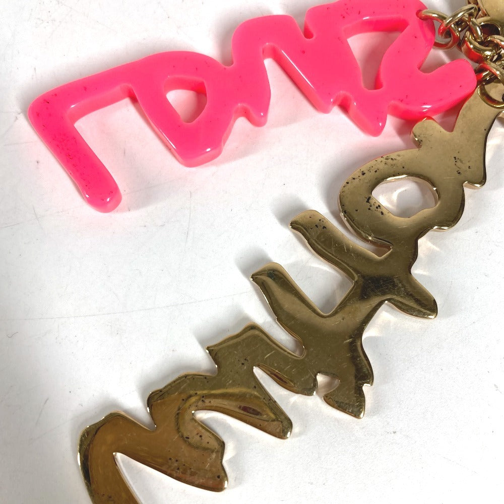 LOUIS VUITTON M65768 Bijoux SacGraffiti Bag Charm Key Holder Metal pink/Gold Used