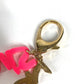 LOUIS VUITTON M65768 Bijoux SacGraffiti Bag Charm Key Holder Metal pink/Gold Used
