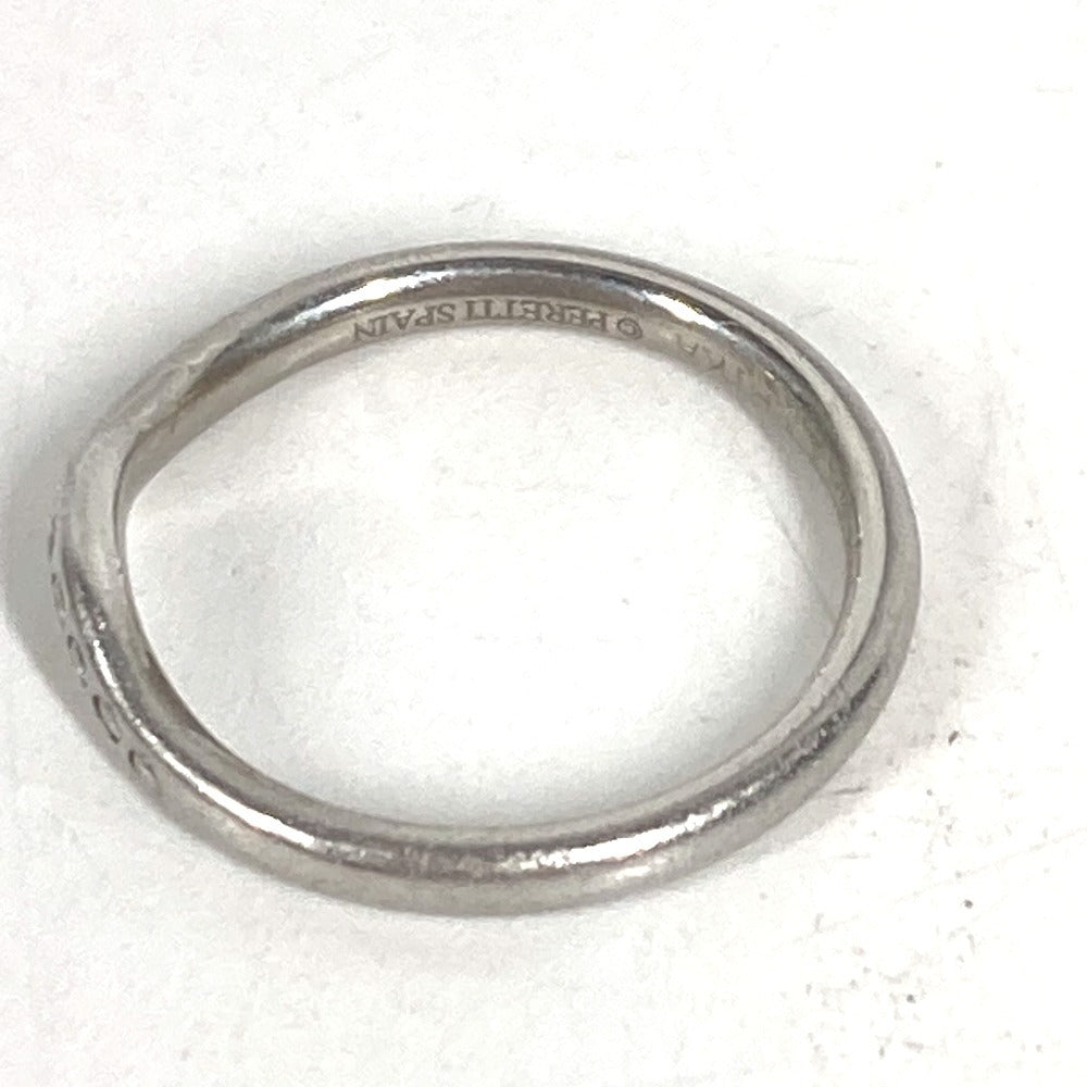 TIFFANY&Co. Diamond Curved Band Ring Platinum 9PD Accessory Jewelry Ring Pt950 Silver Used