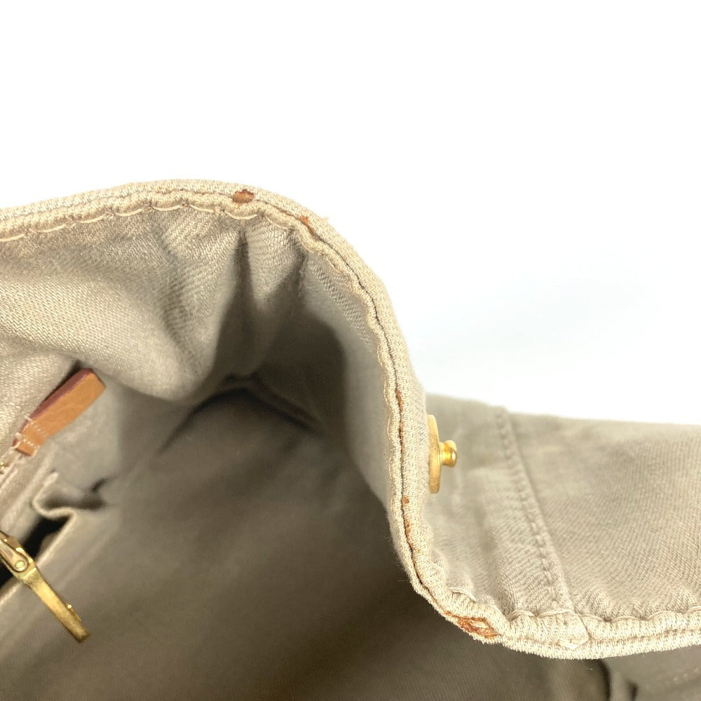 PRADA Canapa logo Bag Shoulder Bag Tote Bag Hand Bag Canvas Beige Used